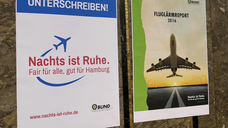 Neue Debatte über ein Nachtflugverbot in Hamburg!